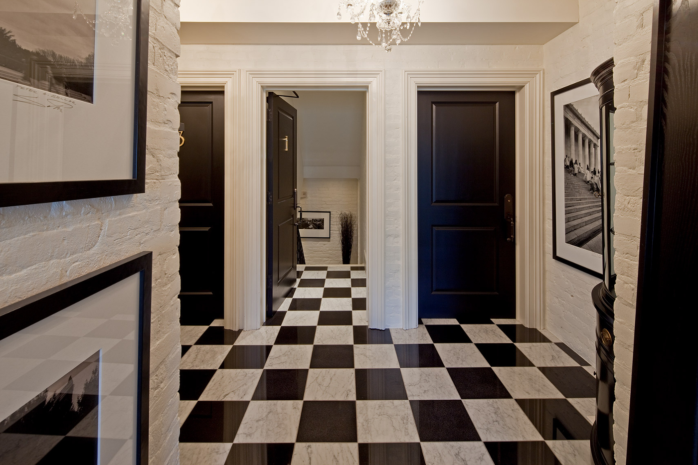 плитка на пол коридор и кухня в одном стиле